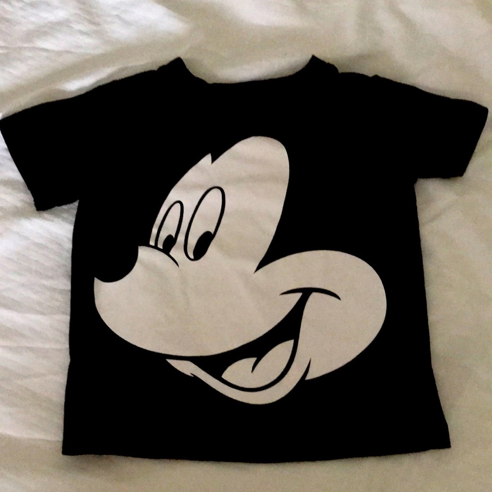 Black Mickey T Shirt - Picture 1 of 3